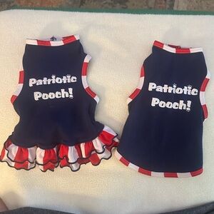 Dog Clothing Patriotic Pooch Clothing Set of 2